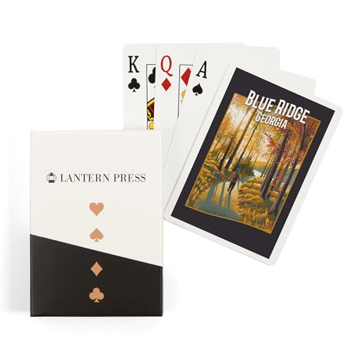 Baraja Lantern Press Blue Ridge Georgia Póker 52 Cartas