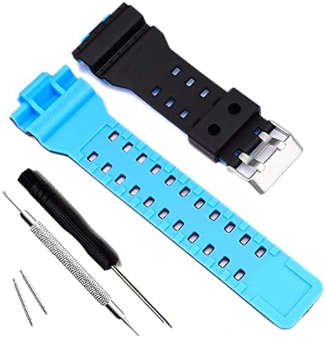 OliBoPo Natural Resin Replacement Watch Band Strap for Casio Mens G-Shock GD120/GA-100/GA-110/GA-100C