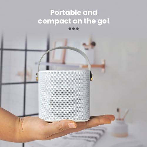 Image of Toreto Wireless Bluetooth Speaker 10W with Wireless Karaoke Mic, 6H Playtime, Voice Changing Feature, Deep Bass, USB, AUX, BT5.3 /TF Card, Outdoor Speaker with Carrying Strap (Jukebox, Pink)