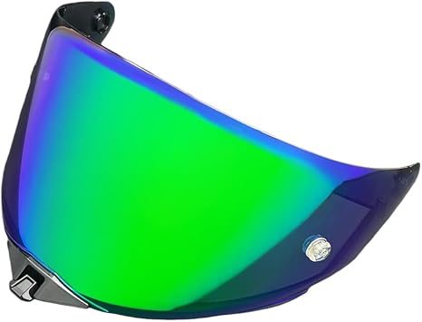 TT-Revo Shield, UV Absorbing UV Protection Motorcycle Helmet Visor - Replacement Shield for KYT TT-Revo Models Smoke Revo Green