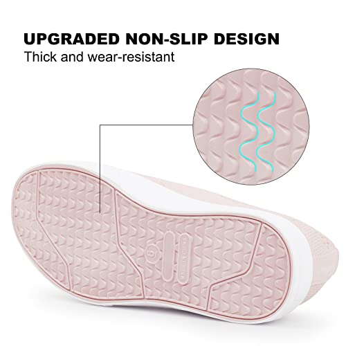 Dodow Womens Water Clogs Mens Garden Clogs Slip On Summer Beach Shoes Unisex Quick Drying Sandals 7 Women/6 Men Pink #TOP4