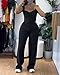 CHICME Women's 2 Piece Outfit Thick Strap Button Front Tank Top with Wide Leg Pants Casual Outfit Sets-bk-L