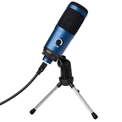 Guijiyi USB Mikrofon, PC Laptop Mikrofon, Kondensator Mikrofone, Hochempfindliches Latenzfreies Metallkondensator…