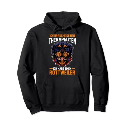 Therapy Rottweiler Hoodie for Dog Lovers