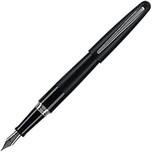 Pilot Metropolitan Collection Fountain Pen, Black Barrel, Classic Design, Medium Nib, Black Ink 91117