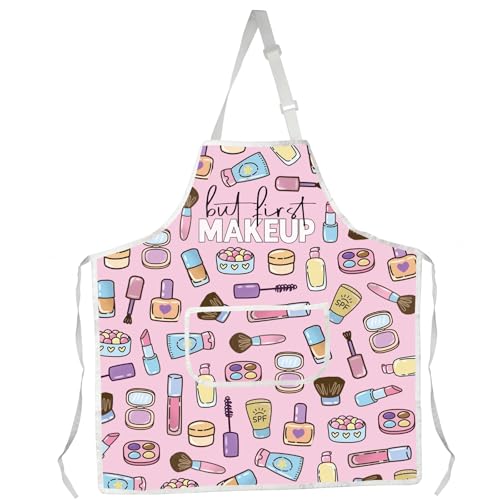 MYSOMY Grembiule per truccatore, impermeabile, con tasche, idea regalo per estetista, Grembiule da trucco, ne Size