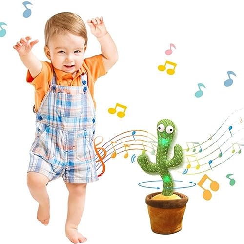 Cacto Dançante E Falante Com Roupa Brinquedo Interativo Recarregável Repete Grava Pisca Toca Músicas