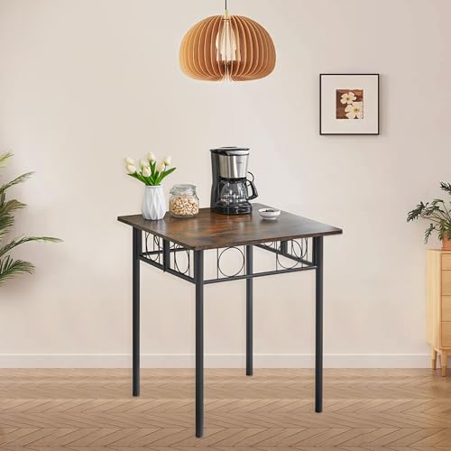 JOIN-IRON-Folding-Dining-Table-for-4-People-Dining-Table-with-Removable-Panels-no-Installation-Required-Kitchen-Dining-Table-for-Small-Spaces-Brown-Metal-Legs JOIN IRON Folding Dining Table for 4 People Dining Table with Removable Panels no Installation Required Kitchen Dining Table for Small Spaces Brown Metal Legs