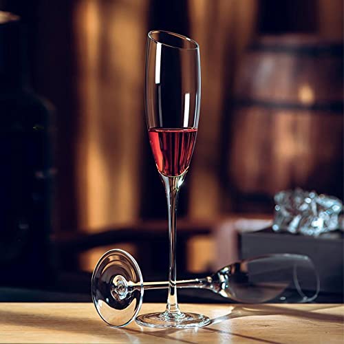 GOCART WITH G LOGO Thin Stem Classic Champagne Flutes Glass (Champange Flute Slanted (Pack of 2)) - Image 7