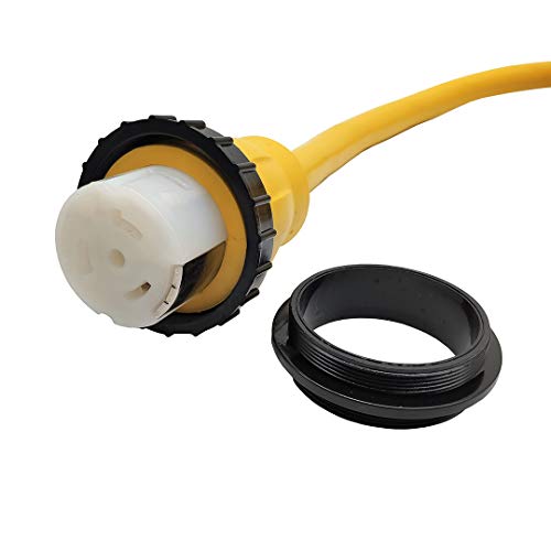 Parkworld 60936 Marine Shore Power Extension Cord 50 Amp Ss2-50P To Ss2-50R, Marine Shore Power Cord Ss2-50 Male To Female 50A 125V/250V (25Ft) #TOP5