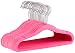 AmazonBasics Kids Velvet Non-Slip Clothes Hangers, 30-Pack, Pink