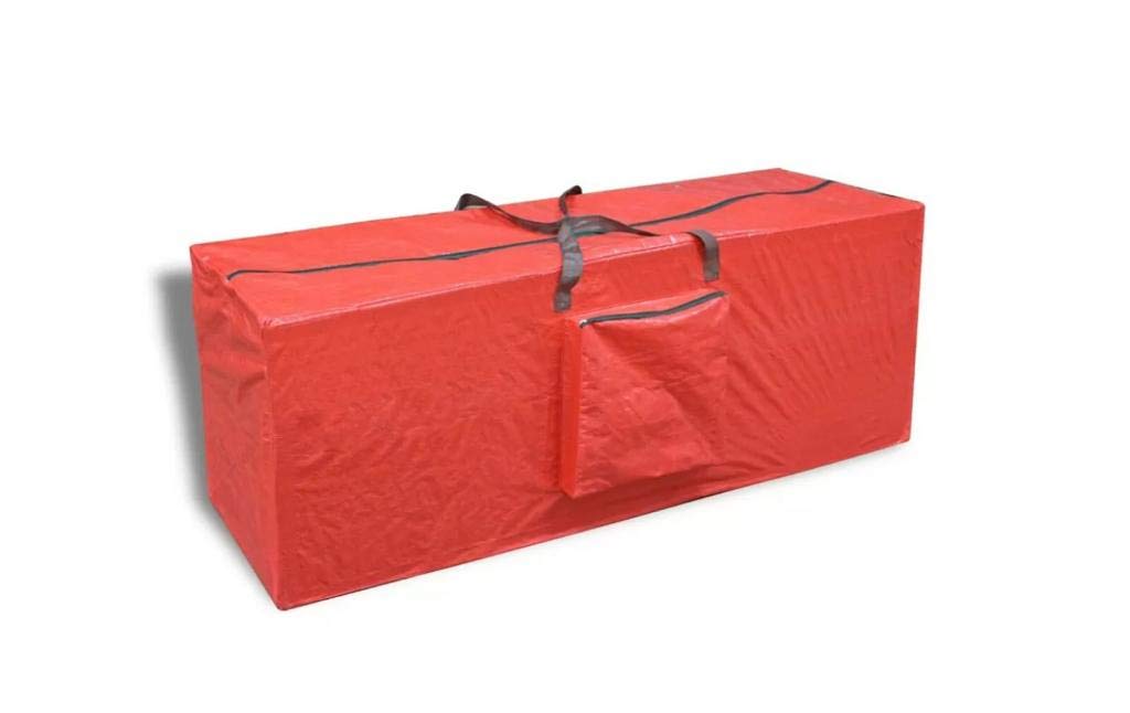 Alaystar Red Premium Christmas Tree Storage Bag – Double Stitched Xmas Bag Store Up To 7 Feet Tall Xmas Tree – Comes With Zip Carry Handles And Handy Side Pockets (Red)