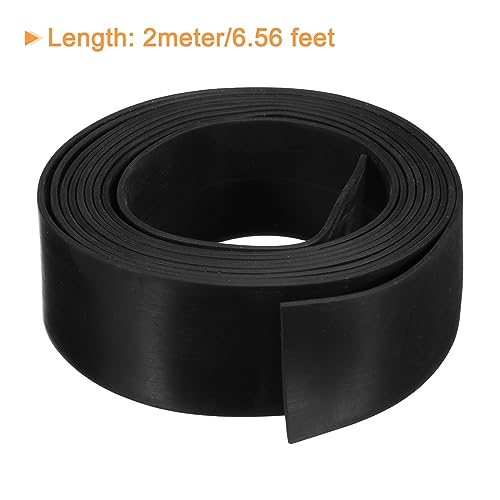 sourcing map Gummistreifen Neoprene Gummi Blatt Rollen 30mm(B) x1.5mm(T) x2m(L) Feste Anti-Rutsch Gummidichtung Streifen Vollgummi Gummiprofil für Dichtungen Heimwerker Abdichtung Basteln Schutz