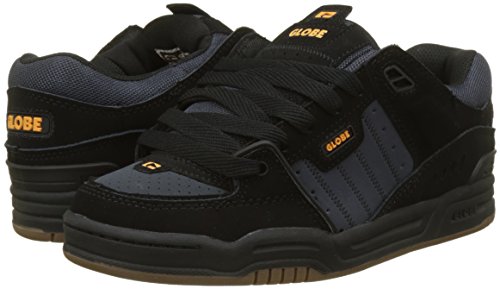 Image of Globe Fusion, Men's Skateboard Shoe, Multicoloured Black Ebony Orange, 6 US