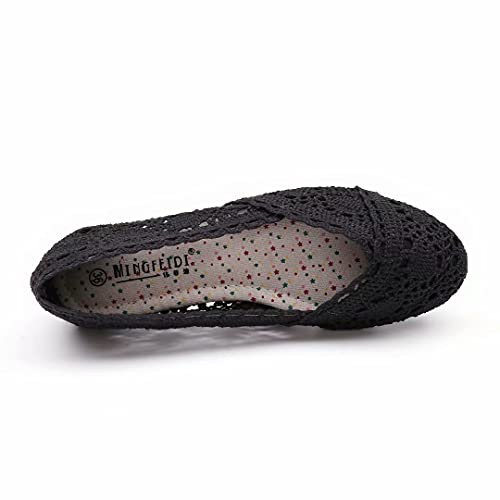 Stunner Women's Cut Out Breathable Lace Ballet Flats 6