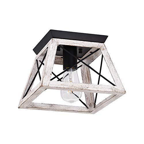 Luupyia Farmhouse Flush Mount Ceiling Light Fixture