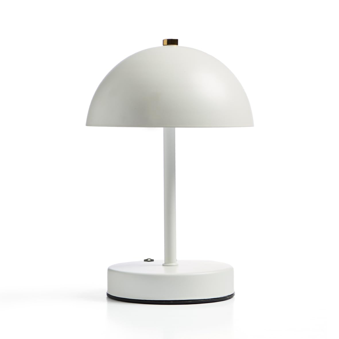 Global Gizmos 48079 Rechargeable Led Mushroom Table Lamp - White