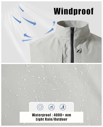 Image of Susclude Men's Quick Dry Lightweight Softshell Vest Windproof Sleeveless Jacket for Fishing Work Golf Hiking Casual Travel