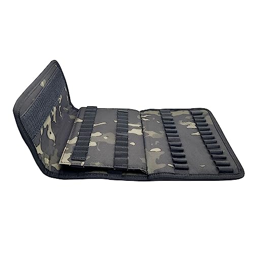 100 Rounds Rifle Pistol Bullet Cartridge Bandoleer Ammo Ammunition Shell Carrier Holder Case Magazine Pouch for .38 9mm .357