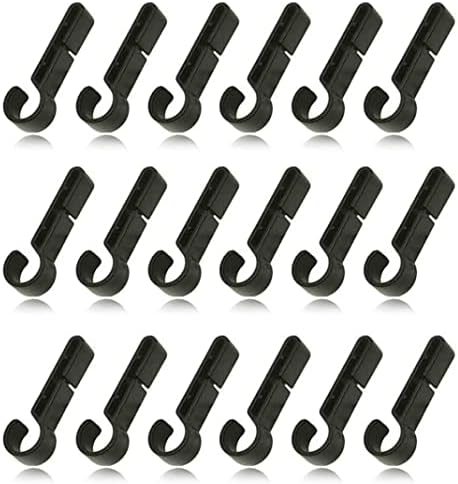 OMYZERO 60Pcs Helmet Clips for Headlamp, Headlamp Hook Clip Hardhat Clips，Hardhat Headlamp Accessory, Easily Mount Headlamp on Narrow-Edged Helmet