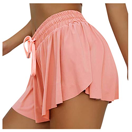 Sporthose Damen kurz Damen Scrunch Butt Sport Shorts High Waisted Kurze...