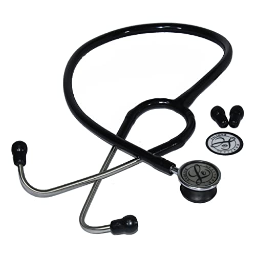 Image of Dishan Stethoscope- Evolife Pediatric- for Doctors and Medical Students- Black Tube