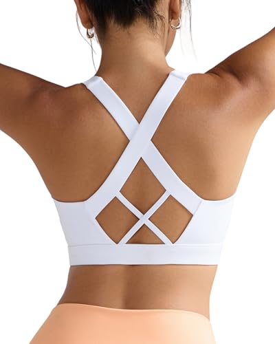 Image of RUNNING GIRL Sports Bra for Women, Molded Cup High Impact Sports Bras for Women with Sewn in Pads