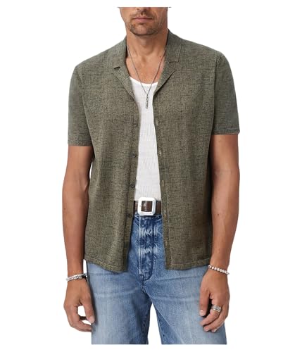 Cardigan homme John Varvatos Nayeem gilet boutonné col camp casual