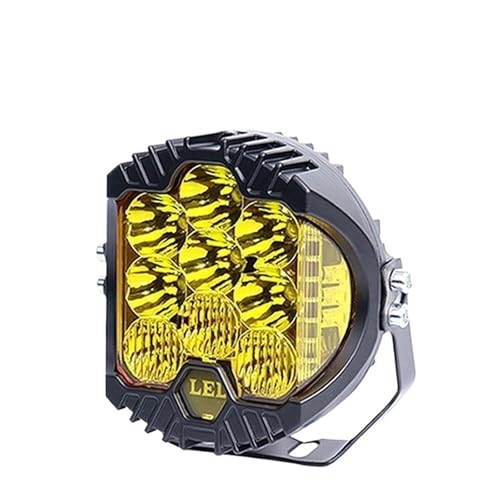 Phare avant moto feux route projecteur LED blanc jaune lampe travail Lada 4x4