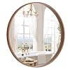 WallBeyond Wood Round Mirror with W...