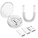 Design portable multifonction : plus qu'un convertisseur USB, il charge également les téléphones, transfère des données (480 Mbps), stocke les cartes SIM et fonctionne comme un support de téléphone. Taille compacte : 6,5 x 2 cm, cordon pratique pour un transport facile.