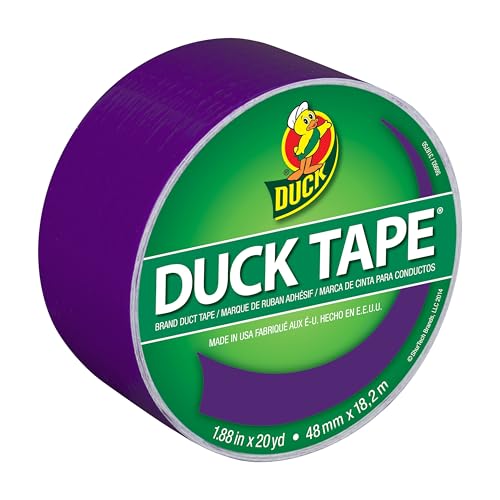 Duck 283138 Tape Purple Duchess 1.88 inches x 20 Yards Single Roll Multicolor 60 Foot