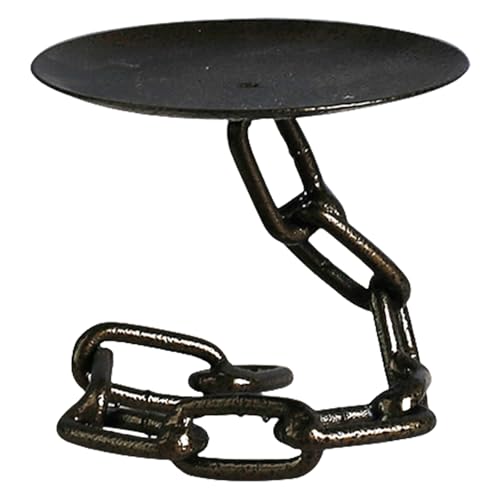 Fahoujs Portavelas de hierro forjado Portavelas Soporte Fly Iron Chain Candlestick Tealight Portavelas Portavelas