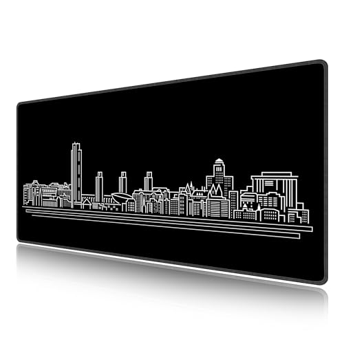 Tapis de souris de jeu noir 1000x500x3mm LL-COEUR pour bureau xxl