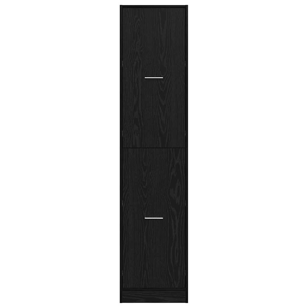 Armadietto per farmacie, effetto rovere, in legno, 40 x 41 x 174,5 cm, con cassetto, spazio e scomparti, per ufficio e soggiorno, design moderno