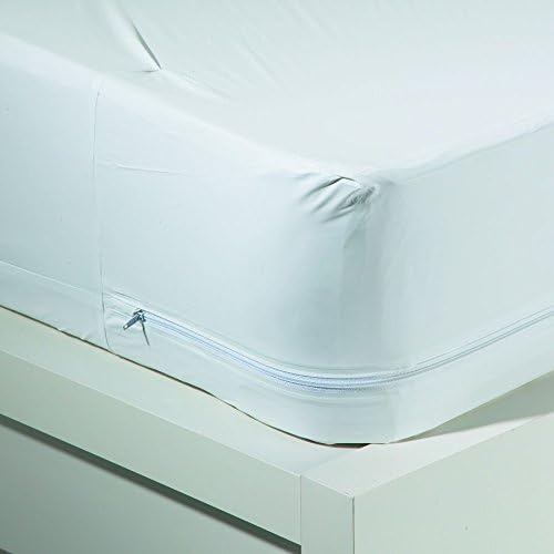 Bed Bug/Allergy Relief Waterproof Zippered Vinyl Mattress Cover/Protector (Queen)