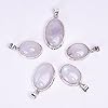 GEMKORA Natural Real Moonstone Crystals Bezel Oval Pendant Necklace, Polished Birthstone, Healing Cabochon Gemstone, Birthday, Christmas Day Gift Jewelry, 925 Sterling Silver Jewellery 18 inch #2