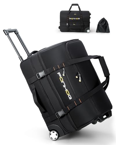 Ponhog 21 Inch Expandable Duffle Bag Wheels - Water
