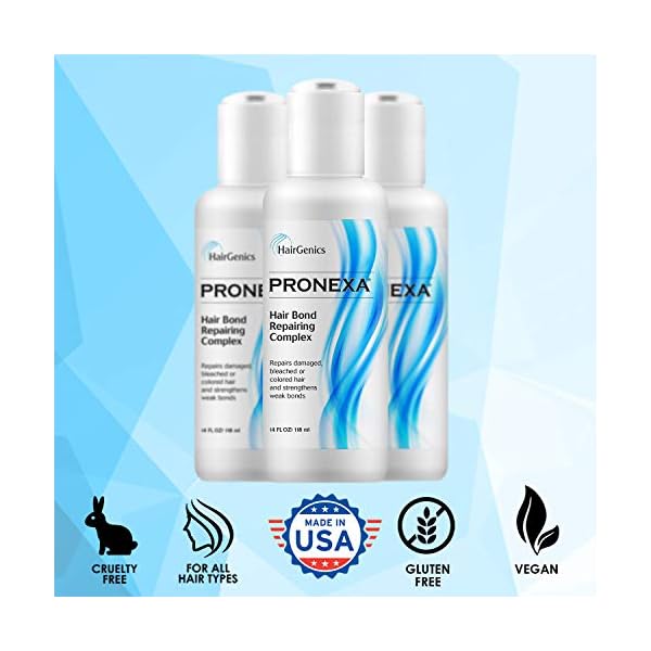 Hairgenics-Pronexa-Hair-Bonder-Bond-Repairing-Complex-and-Conditioner-for-Damaged-and-Treated-Hair-4-FL-OZ-Provides-8-full-treatments Hairgenics Pronexa Hair Bonder Bond Repairing Complex and Conditioner for Damaged and Treated Hair. 4 FL OZ Provides 8 full treatments