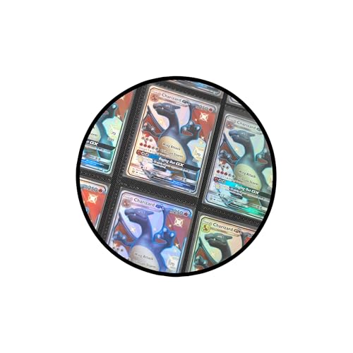 TopDeck 1600 Card Ringless Zip Binder Pro - 5X5 25-Pocket Pages Side Load Sleeve TCG Storage Portfolio, Compatible with Pokemon, Yu-Gi-Oh, One Piece, MTG, Sports, Trading Collectible Cards - Black by TopDeck - Image 8