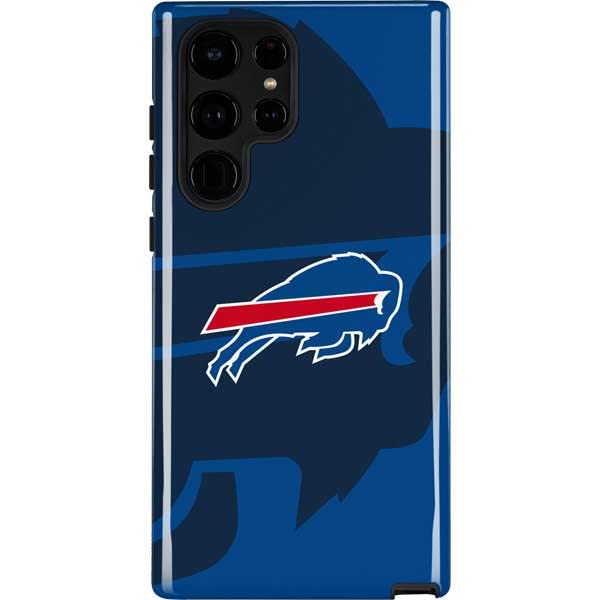 Skinit Pro Phone Case Compatible with Galaxy S22 Ultra - Officially Licensed NFL Buffalo Bills Double Vision Design
