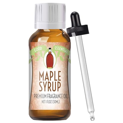 Image of Good Essential Professional Maple Syrup Fragrance Oil 30ml for Halloween, Christmas Diffuser, Soaps, Lotions, Perfume 1 fl oz - Maple Candle Scent Oil