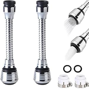 Dudua FlexiSpray Wasserhahnaufsatz 2er-Set