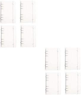 Tofficu 8 Peças A5 Capa Protetora Para Livro Fichário Fichário De Couro Pasta De Arquivo Bloco De Notas Diário Fichário Capa Fichário Diário Capa De Caderno Protetor Planejador Protetor