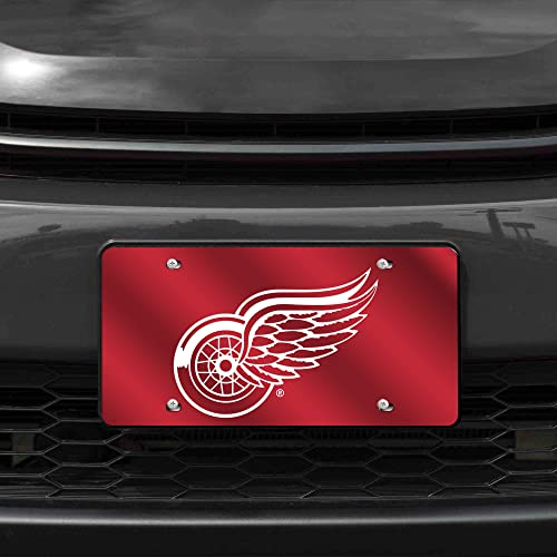 Placa metálica de la NHL para coche con acabado láser plateado brillante 2