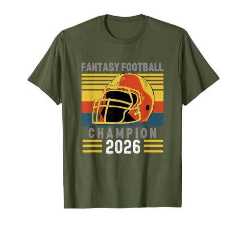 Fantasy Football 2026 League Champion Winner, 2026 FFL Champ T-Shirt, Men, Olive Green, Large