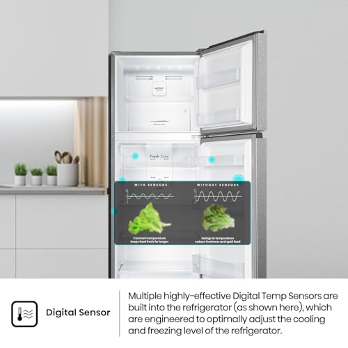 ثلاجة هايسنس HTM60320D3، 418 لتر مع ضاغط عاكس، تقنية نو فروست، صانع ثلج تويست، ضمان 10 سنوات من الشركة المصنعة للضاغط