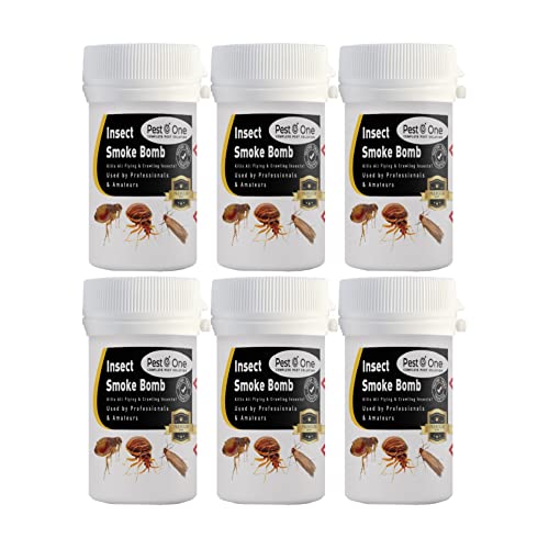 Bedbugs Bed bugs Fleas Moths shredder Smoke Bomb Mini Fogger Fumigator Fumer 3.5g (Pack of 6)