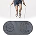 Aosekaa Jump Rope Mat Fitness Mat Impact Absorption Cushion Jumping Rope Mat Skipping Mat for Flooring Children Workout Training, Gray