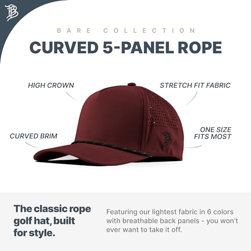 Image of Branded Bills Dad Script 5 Panel Rope Hat for Men | Baseball Cap